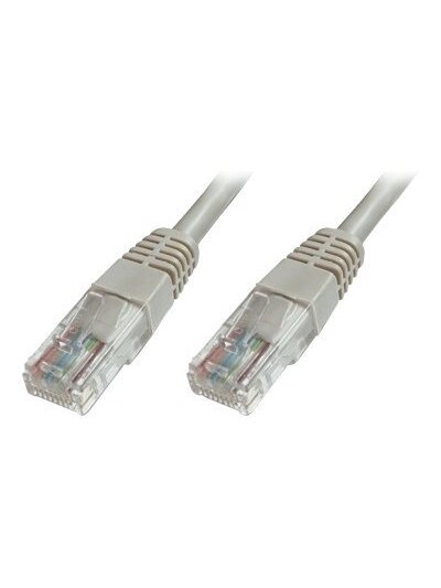 Digitus | Patch cord | CAT 5e U-UTP | Grey | Modular RJ45 (8/8) plug | Modular RJ45 (8/8) plug