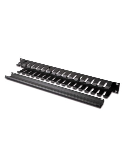Digitus | 1U cable management cage detachable rear plate | DN-97617 | For installation on the 483 mm (19“) profile rails | Black 2