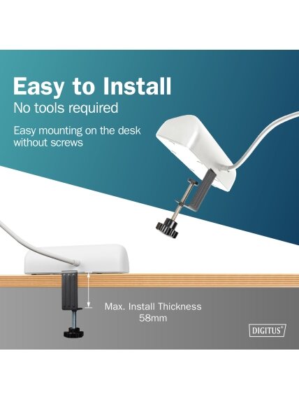 Digitus 3-way office socket strip with 2x USB-A and 1x USB-C connections | DA-70626 9 Digitus 3-way office socket strip with 2x USB-A and 1x USB-C connections | DA-70626 9