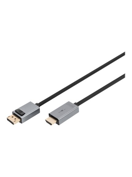 Digitus 4K DisplayPort Adapter Cable, DP - HDMI Type A | DB-340202-018-S | 1.8 m Digitus 4K DisplayPort Adapter Cable, DP - HDMI Type A | DB-340202-018-S | 1.8 m