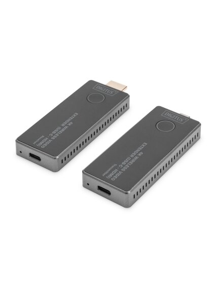 Digitus | 4K Wireless Video Extender, 30 m (USB-C - HDMI) | DS-55324 | Black/Silver 4 Digitus | 4K Wireless Video Extender, 30 m (USB-C - HDMI) | DS-55324 | Black/Silver 4