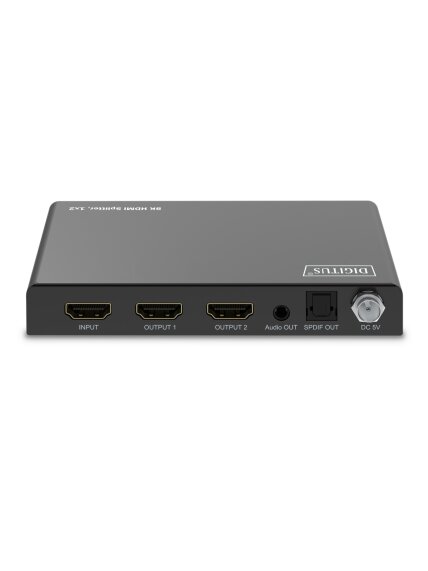 Digitus 8K HDMI Splitter, 1x2 | DS-55339 | Black 1 Digitus 8K HDMI Splitter, 1x2 | DS-55339 | Black 1