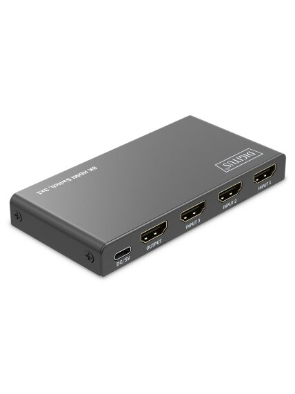 Digitus 8K HDMI Switch, 3x1 | DS-55333 | Black 3 Digitus 8K HDMI Switch, 3x1 | DS-55333 | Black 3