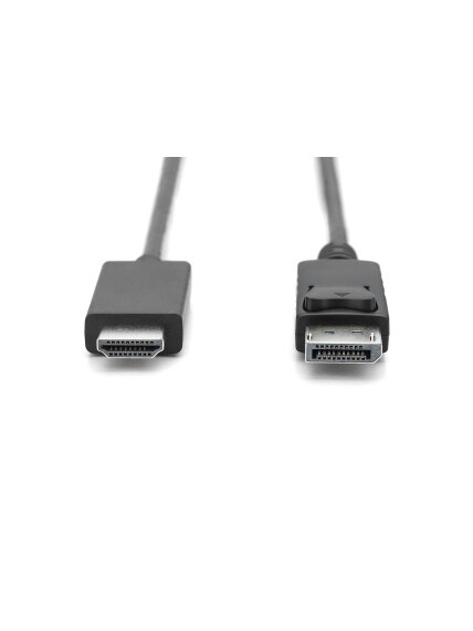 Digitus Adapter Cable, DP - HDMI type A | DisplayPort to HDMI | 2 m 3
