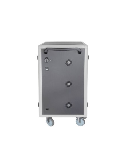 Digitus | Black | Charging Trolley 30 Notebooks / Tablets up to 16" | Pressure lock system with swiveling lever handle on the front and back door, lockable; Safety plug socket with switch on the side 4 Digitus | Black | Charging Trolley 30 Notebooks / Tablets up to 16" | Pressure lock system with swiveling lever handle on the front and back door, lockable; Safety plug socket with switch on the side 4