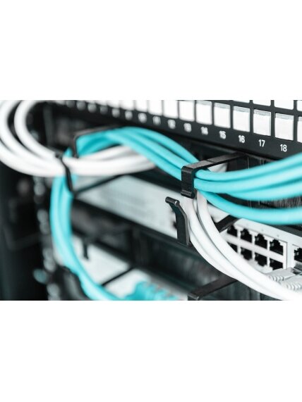 Digitus Cable Management Panel with Brush Entries for 483 mm (19") Cabinets, 1U | DN-97663 1 Digitus Cable Management Panel with Brush Entries for 483 mm (19") Cabinets, 1U | DN-97663 1