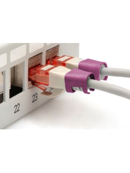 Digitus | Color clips for Patch cable | A-CC-MG | Magenta 3 Digitus | Color clips for Patch cable | A-CC-MG | Magenta 3