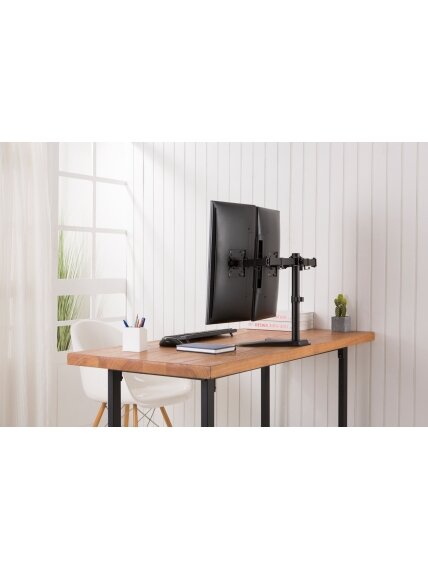 Digitus Desk Mount | DA-90401 | Adjustable Height, Rotate, Swivel | 15-32 " | Maximum weight (capacity) 2x8 kg | Black 11 Digitus Desk Mount | DA-90401 | Adjustable Height, Rotate, Swivel | 15-32 " | Maximum weight (capacity) 2x8 kg | Black 11
