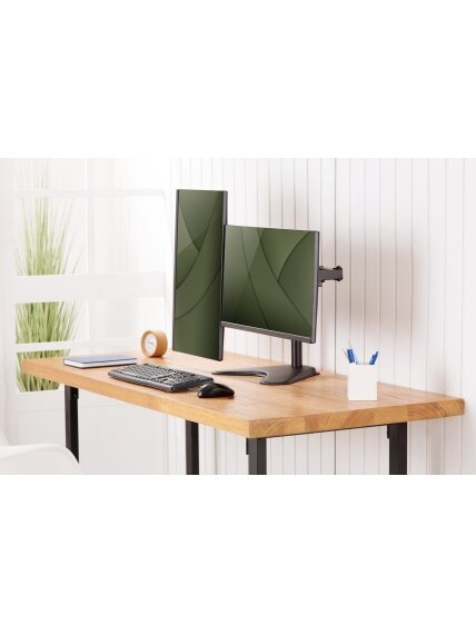 Digitus Desk Mount | DA-90401 | Adjustable Height, Rotate, Swivel | 15-32 " | Maximum weight (capacity) 2x8 kg | Black 14 Digitus Desk Mount | DA-90401 | Adjustable Height, Rotate, Swivel | 15-32 " | Maximum weight (capacity) 2x8 kg | Black 14