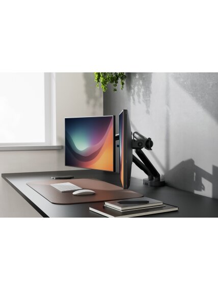 Digitus Desk Mount | Tilt, rotation, pivot | Dual design monitor mount, 2x 35", 2x 10 kg | 35 " | Maximum weight (capacity) 20 kg | Black 1 Digitus Desk Mount | Tilt, rotation, pivot | Dual design monitor mount, 2x 35", 2x 10 kg | 35 " | Maximum weight (capacity) 20 kg | Black 1