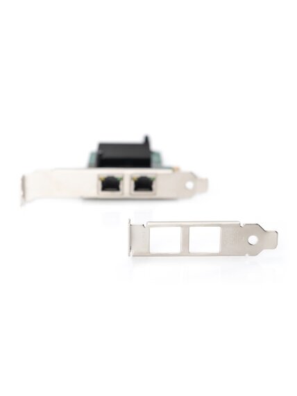 Digitus | Gigabit Ethernet PCI Express Card, 2-port 32-bit, low profile bracket, Intel chipset | DN-10132 5