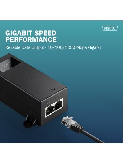 Digitus Gigabit Ethernet PoE++ injector, 802.3bt | DN-95104-1 5 Digitus Gigabit Ethernet PoE++ injector, 802.3bt | DN-95104-1 5