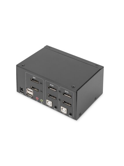 Digitus | KVM Switch, 2-Port, Dual Display, 4K, DisplayPort | DS-12862 1 Digitus | KVM Switch, 2-Port, Dual Display, 4K, DisplayPort | DS-12862 1