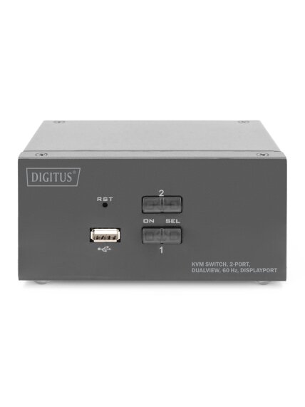 Digitus | KVM Switch, 2-Port, Dual Display, 4K, DisplayPort | DS-12862 2 Digitus | KVM Switch, 2-Port, Dual Display, 4K, DisplayPort | DS-12862 2