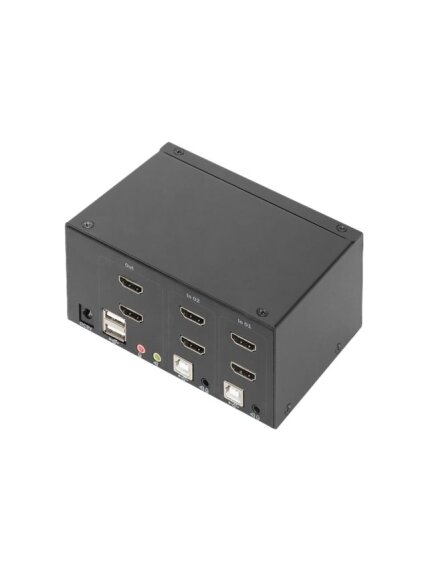 Digitus | KVM Switch, 2 Port, Dual Display, 4K, HDMI | DS-12860 2 Digitus | KVM Switch, 2 Port, Dual Display, 4K, HDMI | DS-12860 2