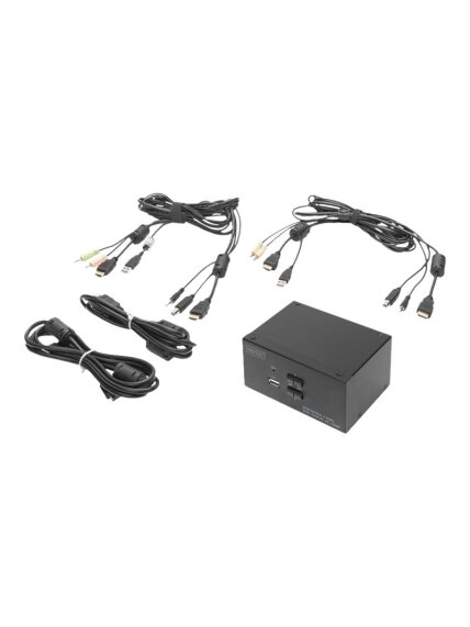 Digitus | KVM Switch, 2 Port, Dual Display, 4K, HDMI | DS-12860 4 Digitus | KVM Switch, 2 Port, Dual Display, 4K, HDMI | DS-12860 4