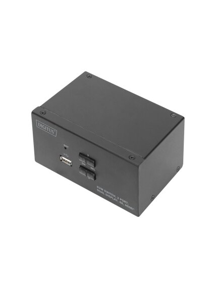 Digitus | KVM Switch, 2 Port, Dual Display, 4K, HDMI | DS-12860 Digitus | KVM Switch, 2 Port, Dual Display, 4K, HDMI | DS-12860