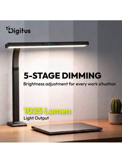Digitus LED Desk Lamp, 50 cm, Black | DA-90490 | 1025 lm | 7 W | 3000-6500 K | Warm to cold white light | LED lamp | 10 V 5 Digitus LED Desk Lamp, 50 cm, Black | DA-90490 | 1025 lm | 7 W | 3000-6500 K | Warm to cold white light | LED lamp | 10 V 5