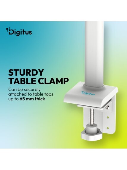Digitus LED Desk Lamp, 50 cm, White | DA-90491 | 1025 lm | 7 W | 3000-6500 K | Warm to cold white light | LED lamp | 10 V 5