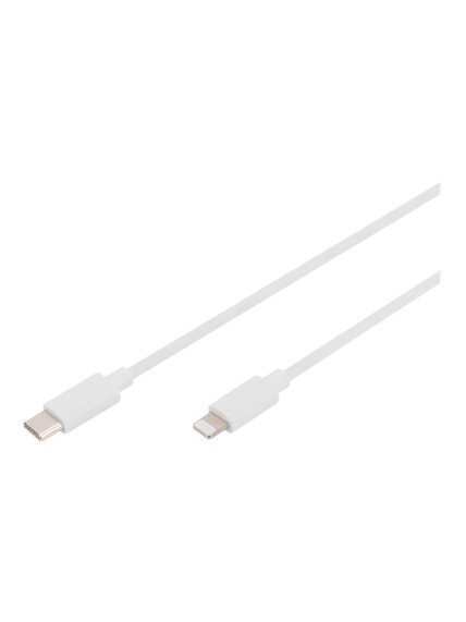 Digitus | Lightning to USB-C data/charging cable | DB-600109-020-W | USB-C to Lightning Apple Lightning 8-pin | USB C