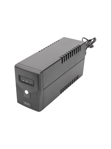 Digitus | Line-Interactive UPS | Line-Interactive UPS DN-170063, 600VA, 360W, 1x 12V/7Ah battery, 2x CEE 7/7 outlet, 2x RJ-11, 1x USB 2.0 type B, LED, Simulated Sine Wave, 298x101x142mm, 4.35kg | 600 VA | 360 W