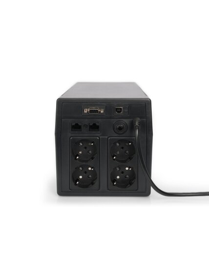 Digitus | Line-Interactive UPS | Line-Interactive UPS DN-170074, 1000VA, 600W, 2x 12V/7Ah battery, 4x CEE 7/7 outlet, 2x RJ45, 1x USB 2.0 type B, 1x RS232, LCD, Simulated Sine Wave, 338x150x162mm, 7.8kg | 1000 VA | 600 W 3 Digitus | Line-Interactive UPS | Line-Interactive UPS DN-170074, 1000VA, 600W, 2x 12V/7Ah battery, 4x CEE 7/7 outlet, 2x RJ45, 1x USB 2.0 type B, 1x RS232, LCD, Simulated Sine Wave, 338x150x162mm, 7.8kg | 1000 VA | 600 W 3