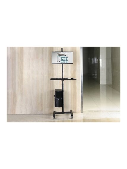 Digitus | Mobile workstation with individual height adjustment | DA-90374 | Monitor Mount, PC Holder | 17-32 " | Black 10 Digitus | Mobile workstation with individual height adjustment | DA-90374 | Monitor Mount, PC Holder | 17-32 " | Black 10