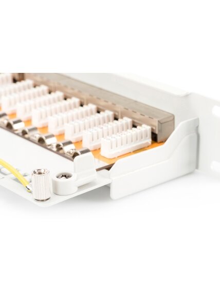 Digitus | Patch Panel | DN-91624S | Category: CAT 6; Ports: 24 x RJ45; Retention strength: 7.7 kg; Insertion force: 30N max | 48.2 x 4.4 x 10.9 cm | White 3 Digitus | Patch Panel | DN-91624S | Category: CAT 6; Ports: 24 x RJ45; Retention strength: 7.7 kg; Insertion force: 30N max | 48.2 x 4.4 x 10.9 cm | White 3