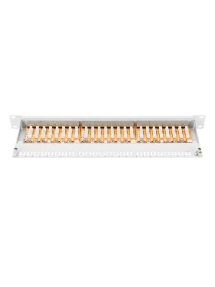 Digitus | Patch Panel | DN-91624S | Category: CAT 6; Ports: 24 x RJ45; Retention strength: 7.7 kg; Insertion force: 30N max | 48.2 x 4.4 x 10.9 cm | White 4 Digitus | Patch Panel | DN-91624S | Category: CAT 6; Ports: 24 x RJ45; Retention strength: 7.7 kg; Insertion force: 30N max | 48.2 x 4.4 x 10.9 cm | White 4