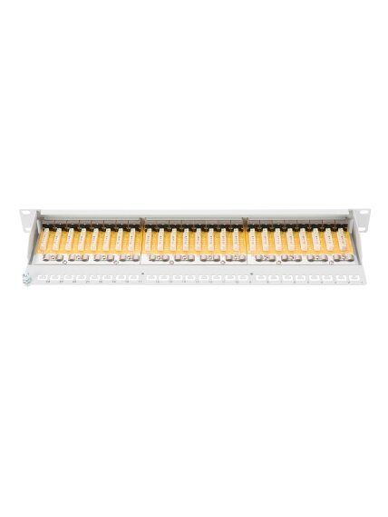 Digitus | Patch Panel | DN-91624S | Category: CAT 6; Ports: 24 x RJ45; Retention strength: 7.7 kg; Insertion force: 30N max | 48.2 x 4.4 x 10.9 cm | White 5 Digitus | Patch Panel | DN-91624S | Category: CAT 6; Ports: 24 x RJ45; Retention strength: 7.7 kg; Insertion force: 30N max | 48.2 x 4.4 x 10.9 cm | White 5