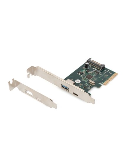 Digitus | PCIe card, USB-C 3.1 Gen 2, 10Gpbs, USB-A 3.1 | DS-30225 3