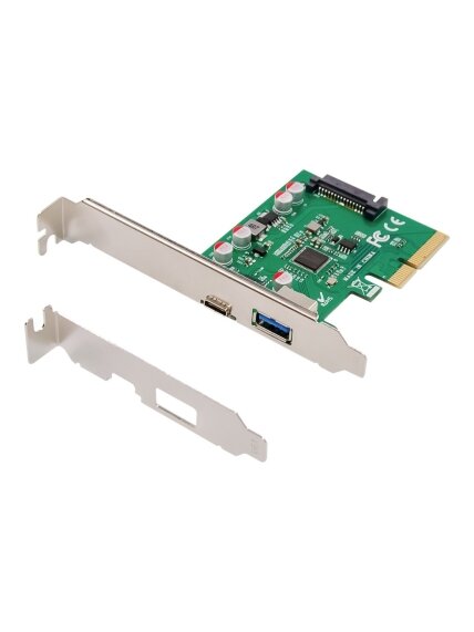 Digitus | PCIe card, USB-C 3.1 Gen 2, 10Gpbs, USB-A 3.1 | DS-30225