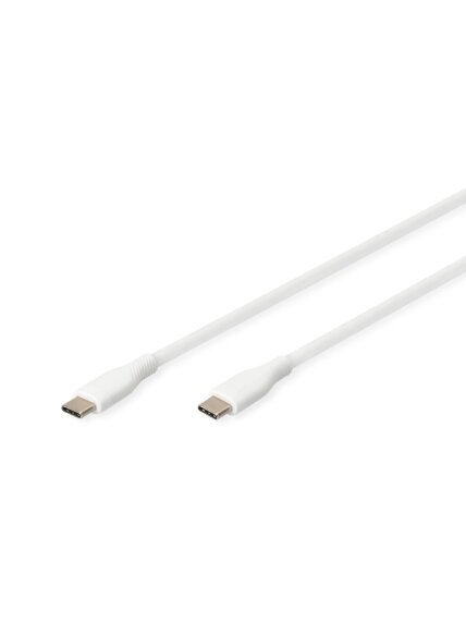 Digitus | Silicone Connection Cable | AK-300341-010-W | USB-C to USB-C Digitus | Silicone Connection Cable | AK-300341-010-W | USB-C to USB-C
