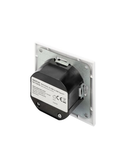 Digitus | Socket with USB A & USB-C Ports, flush mounted 2 Digitus | Socket with USB A & USB-C Ports, flush mounted 2