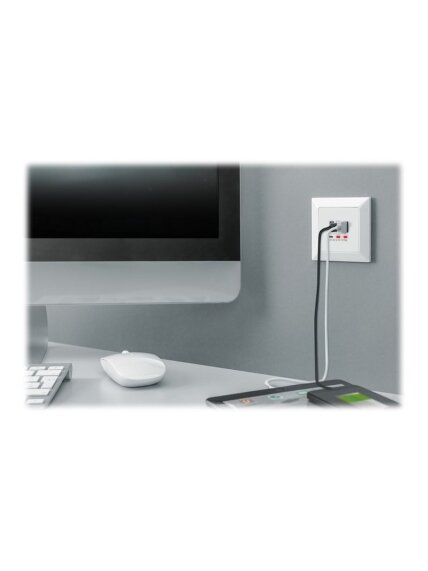 Digitus | Socket with USB A & USB-C Ports, flush mounted 4 Digitus | Socket with USB A & USB-C Ports, flush mounted 4