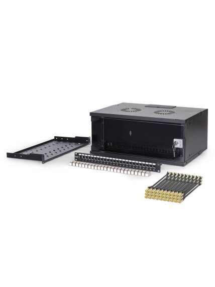 Digitus SOHO Pro network set, 483 mm (19") 4U, 540 x 400 mm | DN-49201-SET | Black 3