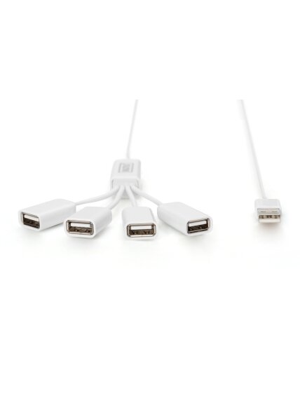 Digitus | USB 2.0 Cable Hub, 4-Port 4x USB A/F, 1x USB A male, DC2.5mm (PSU not incl.) | DA-70216 1 Digitus | USB 2.0 Cable Hub, 4-Port 4x USB A/F, 1x USB A male, DC2.5mm (PSU not incl.) | DA-70216 1