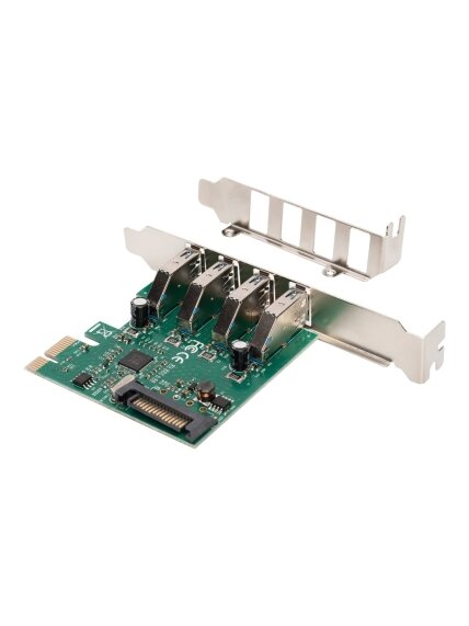 Digitus | USB 3.0, 4 Port, PCI Express Add-On card 4 Ports A/F External, VL805 chipset | DS-30221-1 2 Digitus | USB 3.0, 4 Port, PCI Express Add-On card 4 Ports A/F External, VL805 chipset | DS-30221-1 2