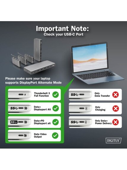 Digitus USB-C Docking Station, 11-port | DA-70917 | HDMI ports quantity 2 | Ethernet LAN 7 Digitus USB-C Docking Station, 11-port | DA-70917 | HDMI ports quantity 2 | Ethernet LAN 7