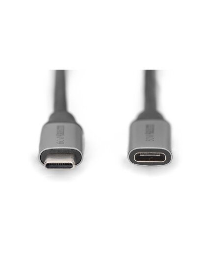 Digitus | USB-C/M to USB-C/F Extension Cable | DB-300230-010-S | USB-C to USB-C USB C, plug | USB-C jack 1 Digitus | USB-C/M to USB-C/F Extension Cable | DB-300230-010-S | USB-C to USB-C USB C, plug | USB-C jack 1