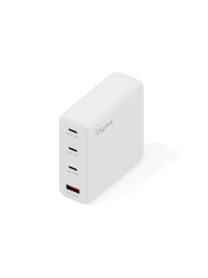 Digitus USB GaN Charger 140W, 3x USB-C, 1x USB-A | DA-10305 Digitus USB GaN Charger 140W, 3x USB-C, 1x USB-A | DA-10305
