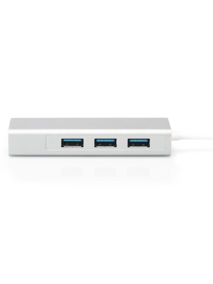 Digitus | USB Type-C 3-Port Hub + Gigabit Ethernet 2 Digitus | USB Type-C 3-Port Hub + Gigabit Ethernet 2
