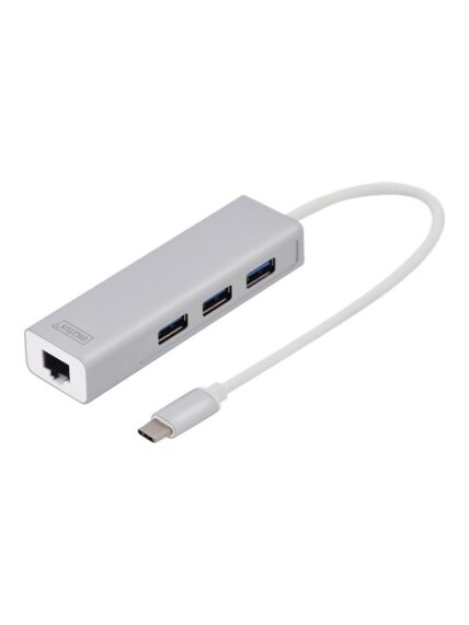 Digitus | USB Type-C 3-Port Hub + Gigabit Ethernet