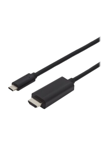 Digitus USB Type-C adapter cable, Type-C to HDMI A M/M, 2.0m, 4K/60Hz, 18GB, bl, gold | Digitus | USB Type-C adapter cable | AK-300330-020-S | USB-C to HDMI USB Type-C Digitus USB Type-C adapter cable, Type-C to HDMI A M/M, 2.0m, 4K/60Hz, 18GB, bl, gold | Digitus | USB Type-C adapter cable | AK-300330-020-S | USB-C to HDMI USB Type-C