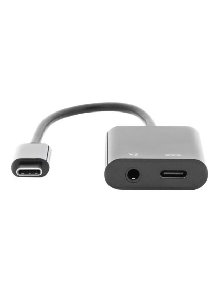 Digitus | USB Type-C adapter/Converter, Type-C to USB Type-C with 3.5mm stereo | AK-300400-002-S 1
