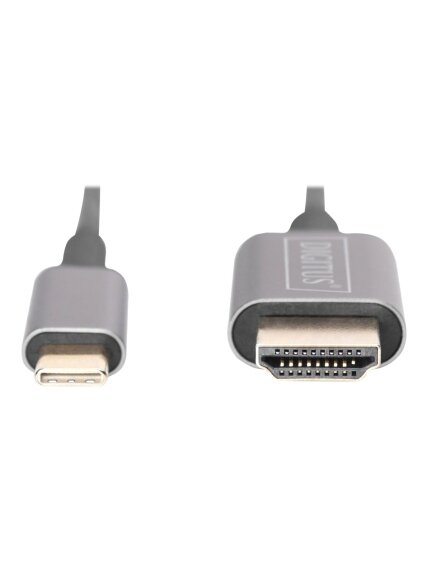 Digitus | USB Type-C to HDMI Adapter | DA-70821 | Black | USB Type-C | 1.8 m 2