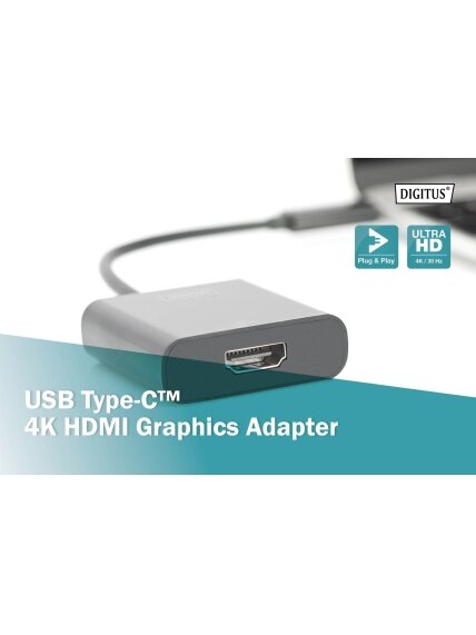 Digitus | USB Type-C to HDMI Adapter | DA-70852 | Black | USB Type-C | 0.15 m 5 Digitus | USB Type-C to HDMI Adapter | DA-70852 | Black | USB Type-C | 0.15 m 5