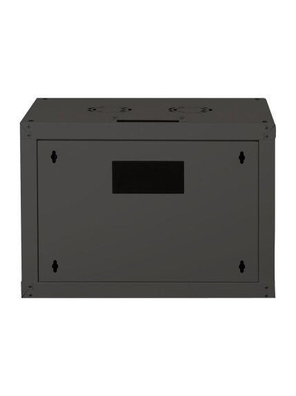 Digitus | Wall Mounting Cabinet | DN-19 07-U-SW | IP protection class: IP20; Front door: Glass door, single opening; Cabinet type: Wall mounting cabinet; Equipment mounting depth min.-max.: 305-370 mm; Load capacity: 100 kg; Dimensions 420 x 600 x 450 mm, 2