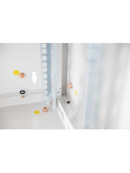 Digitus | Wall Mounting Cabinet | DN-19 12-U | IP protection class: IP20; Front door: Glass door, single opening; Cabinet type: Wall mounting cabinet; Equipment mounting depth min.-max.: 305-370 mm; Load capacity: 100 kg | Grey 4 Digitus | Wall Mounting Cabinet | DN-19 12-U | IP protection class: IP20; Front door: Glass door, single opening; Cabinet type: Wall mounting cabinet; Equipment mounting depth min.-max.: 305-370 mm; Load capacity: 100 kg | Grey 4