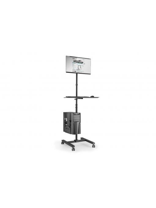 Digitus | Mobile workstation with individual height adjustment | DA-90374 | Monitor Mount, PC Holder | 17-32 " | Black 11 Digitus | Mobile workstation with individual height adjustment | DA-90374 | Monitor Mount, PC Holder | 17-32 " | Black 11
